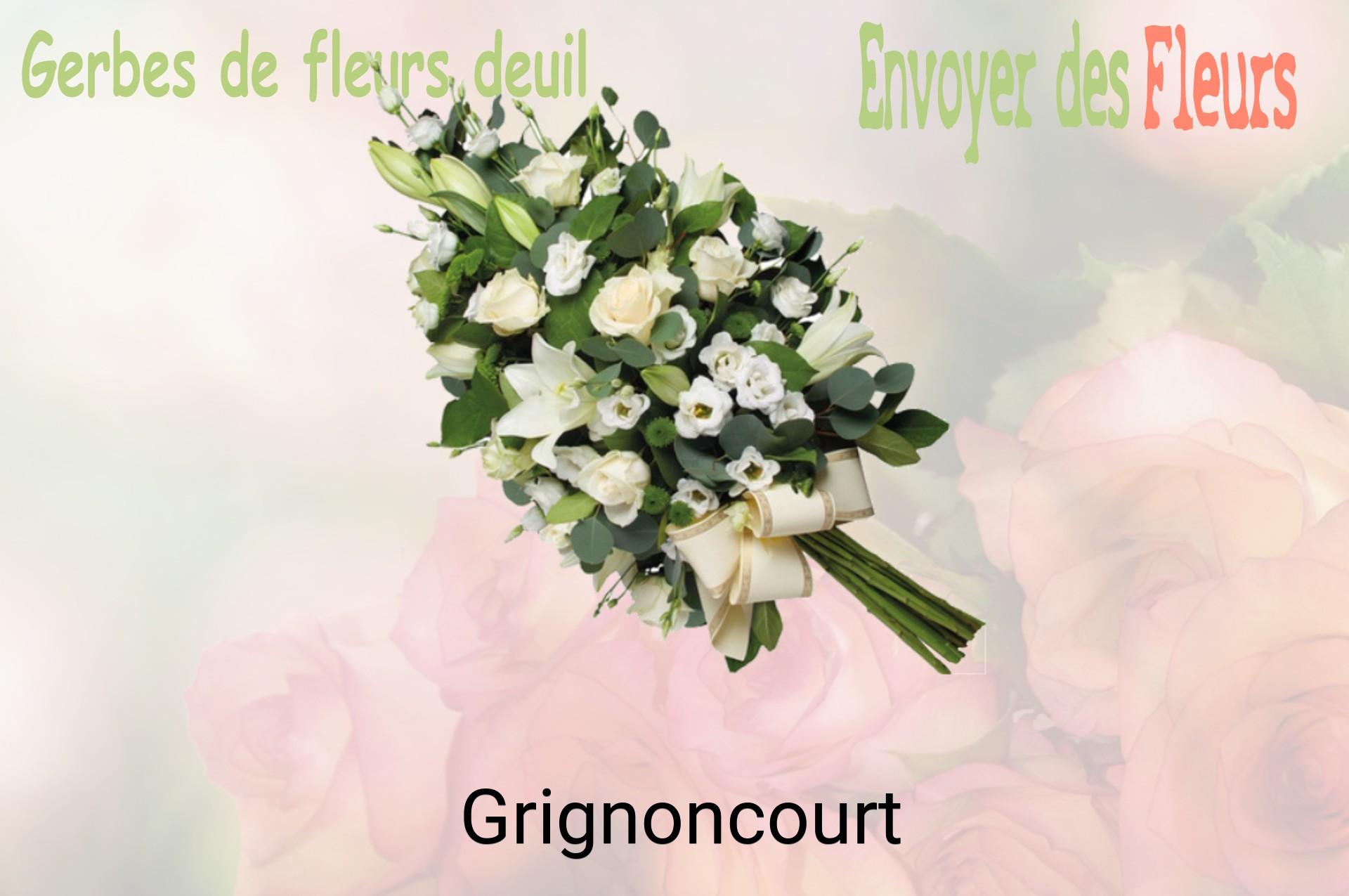 Gerbe de fleurs de deuil livrée à Grignoncourt